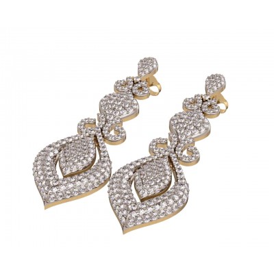 Scintillating Diamond Dangle Earrings